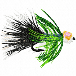 Fish Hook Embroidery Design 2